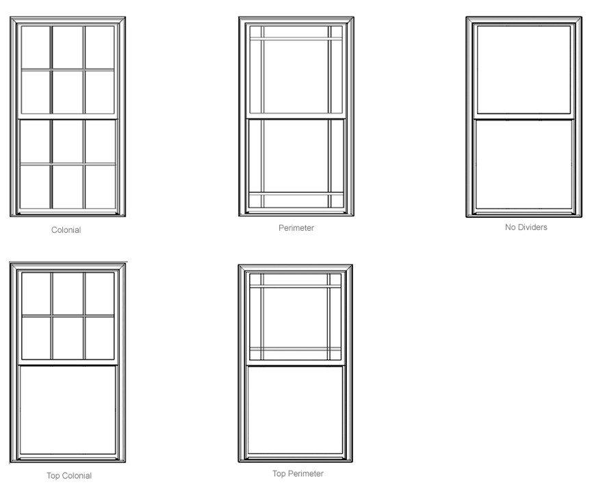 Glass dividers are also referred to as window grids or window grilles.